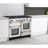 Rangemaster KCH110DFFSS/C 110cm Dual Fuel Range Cooker Kitchener Stainless Steel / Chrome, A Rated