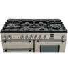 Rangemaster KCH110DFFSS/C 110cm Dual Fuel Range Cooker Kitchener Stainless Steel / Chrome, A Rated