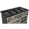 Rangemaster KCH110DFFSS/C 110cm Dual Fuel Range Cooker Kitchener Stainless Steel / Chrome, A Rated