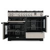Rangemaster KCH110DFFSS/C 110cm Dual Fuel Range Cooker Kitchener Stainless Steel / Chrome, A Rated