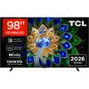 TCL 98A400U-UK 98" QD-Mini LED Smart Television, 4K Ultra HD, Black, D Rated