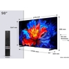 TCL 98P8K-UK 98" QLED Smart Television, 4K Ultra HD, Black, E Rated