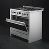 Smeg A1-9 Opera 90cm Dual Fuel Range Cooker, Stainless Steel, A+ Rated