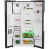 Beko ASP342VPZ American Style Fridge Freezer with Plumbed Water, Ice Dispenser and HarvestFresh� Technology, Black, E Rated,  Plumbed