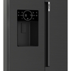 Beko ASP342VPZ American Style Fridge Freezer with Plumbed Water, Ice Dispenser and HarvestFresh� Technology, Black, E Rated,  Plumbed