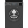 Beko B3W31041A EnergySpin Washing Machine, 10kg, 1400 Spin, Grey, A Rated