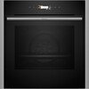 Neff N70 Slide and Hide B54CR71N0B Built-In Electric Single Oven with Pyrolytic Cleaning, Stainless Steel, A+ Rated