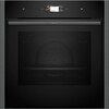 Neff B64CS51G0B N90 Slide and Hide Built-In Electric Single Oven, Graphite Grey, A+ Rated