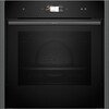Neff N90 Slide and Hide B64FS31G0B Built-In Electric Single Oven, Graphite Grey, A+ Rated