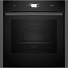 Neff N90 Slide and Hide B64VS71G0B Built-In Electric Single Oven, Graphite Grey with Pyrolytic Cleaning, A+ Rated