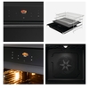 Hisense BAS6PH8BUKWF Built-In Electric Single Oven with Pyrolytic Cleaning, Black, A+ Rated