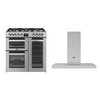 Belling Cookcentre Dual Fuel Range Cooker & Hood Pack