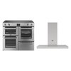 Belling Cookcentre Induction Range Cooker & Hood Pack