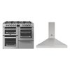 Belling Cookcentre Dual Fuel Range Cooker & Hood Pack