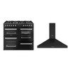 Belling 100cm Dual Fuel Range Cooker + 100cm Chimney Cooker Hood