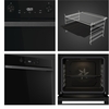 Hisense BI64221PDBG Built-In Electric Single Oven with Pyrolytic Cleaning, Black, A+ Rated