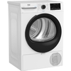 Beko BM3T3833W Heat Pump Tumble Dryer, 8kg, White, A++ Rated