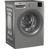 Beko BMN3WT3841S Washing Machine, 8kg, 1400 Spin, Silver, A Rated