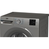 Beko BMN3WT3841S Washing Machine, 8kg, 1400 Spin, Silver, A Rated
