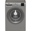 Beko BMN3WT3841S Washing Machine, 8kg, 1400 Spin, Silver, A Rated