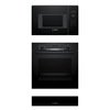 Bosch Built-In Electric Single Oven, Built-In Microwave & Warming Drawer