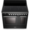 DeLonghi BS 965T IMAA 90cm Induction Range Cooker, Black, A Rated