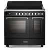 DeLonghi BS 965T IMAA 90cm Induction Range Cooker, Black, A Rated