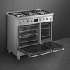 Smeg C92GPX2 Symphony Classic 90cm Dual Fuel Range Cooker, Stainless Steel, A Rated