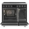 Smeg C92IPMB2 Symphony Classic 90cm Induction Range Cooker, Black, A Rated