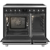 Smeg C92IPMB2 Symphony Classic 90cm Induction Range Cooker, Black, A Rated