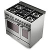 DeLonghi PRO 965T MXX 90cm Dual Fuel Range Cooker, Stainless Steel, A Rated