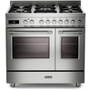 DeLonghi PRO 965T MXX 90cm Dual Fuel Range Cooker, Stainless Steel, A Rated