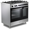 DeLonghi DTRM 905DF 90cm Dual Fuel Range Cooker, Stainless Steel, A Rated