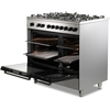 DeLonghi DTRM 905DF 90cm Dual Fuel Range Cooker, Stainless Steel, A Rated