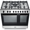 DeLonghi DTRM 905DF 90cm Dual Fuel Range Cooker, Stainless Steel, A Rated