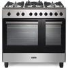 DeLonghi DTRM 905DF 90cm Dual Fuel Range Cooker, Stainless Steel, A Rated