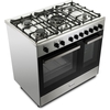 DeLonghi DTRM 905G 90cm Gas Range Cooker, Stainless Steel, A Rated