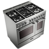 DeLonghi PRO 965T GXX 90cm Gas Range Cooker, Stainless Steel, A Rated