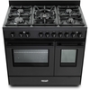 DeLonghi PRO 965T GAA 90cm Gas Range Cooker, Grey, A Rated