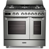 DeLonghi BS 965T MXX 90cm Dual Fuel Range Cooker, Stainless Steel, A Rated