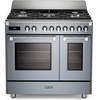 DeLonghi BS 965T MXS 90cm Dual Fuel Range Cooker, Grey, A Rated