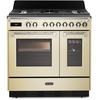 DeLonghi BS 965T MAC 90cm Dual Fuel Range Cooker, Cream, A Rated
