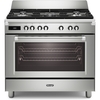 DeLonghi BS 965 MXX 90cm Dual Fuel Range Cooker, Stainless Steel, A Rated