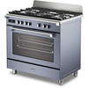 DeLonghi BS 965 MXS 90cm Dual Fuel Range Cooker, Grey, A Rated