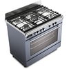 DeLonghi BS 965 MXS 90cm Dual Fuel Range Cooker, Grey, A Rated