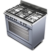 DeLonghi BS 965 MXS 90cm Dual Fuel Range Cooker, Grey, A Rated