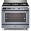 DeLonghi BS 965 MXS 90cm Dual Fuel Range Cooker, Grey, A Rated