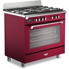DeLonghi BS 965 MXR 90cm Dual Fuel Range Cooker, Red, A Rated
