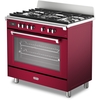 DeLonghi BS 965 MXR 90cm Dual Fuel Range Cooker, Red, A Rated