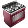DeLonghi BS 965 MXR 90cm Dual Fuel Range Cooker, Red, A Rated
